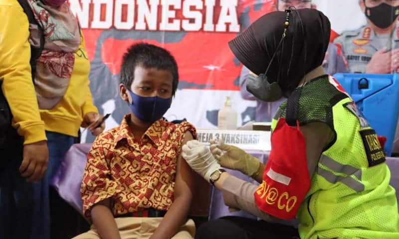 Wakapolda Hadiri Launching Vaksinasi Merdeka Anak Usia 6-11 Tahun