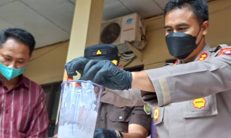 Polres Kotim Musnahkan Sabu-Sabu Senilai Rp 756 Juta